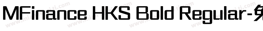 MFinance HKS Bold Regular字体转换